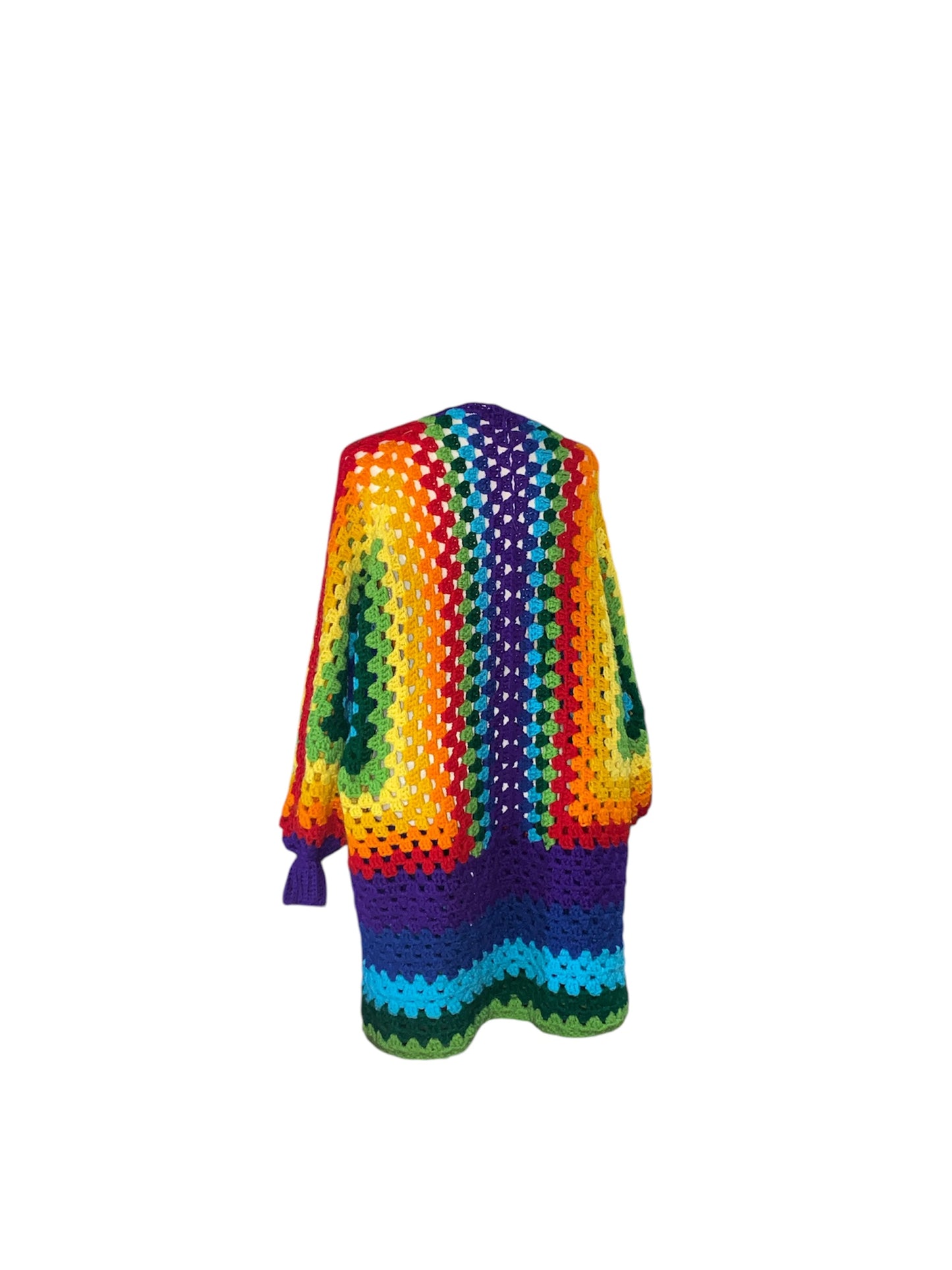 ๐ Over the Rainbow Hexi-Cardigan