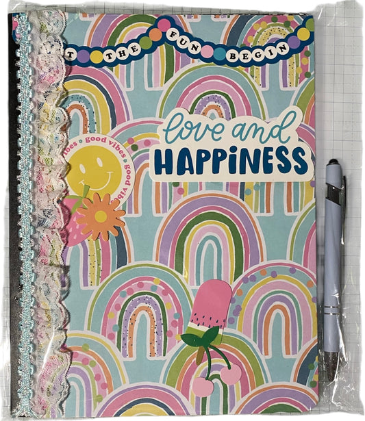 🌈 Love & Happiness Rainbow Notebook