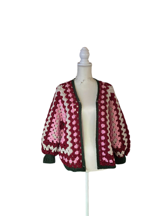 🌹 Rose Bouquet Hexi-Cardigan